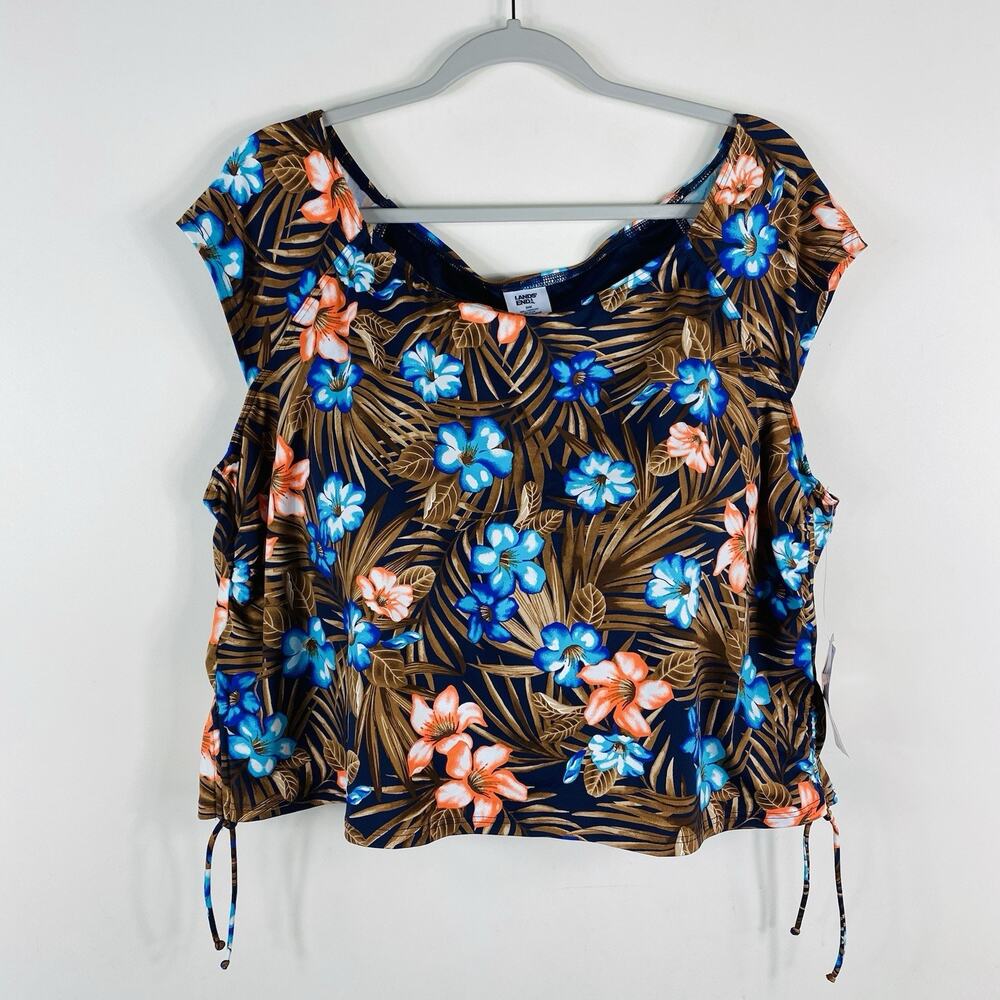 Lands End Swim Top 24 Tropical Floral
